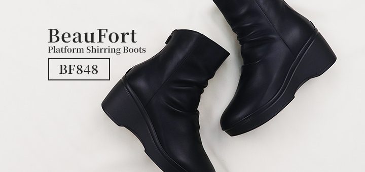 BF848 厚底シャーリングブーツ