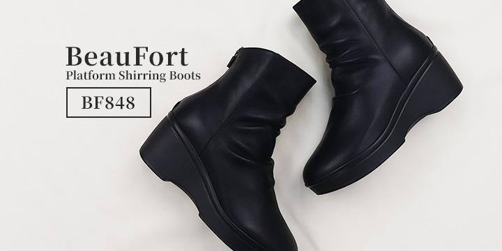 BF848 厚底シャーリングブーツ